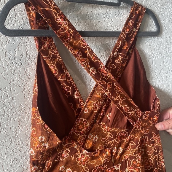 𝅺J.Crew Cross-back Ruffle-Hem Dress - Size 6 - Picture 11 of 14